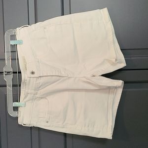 Pilcro white denim shorts